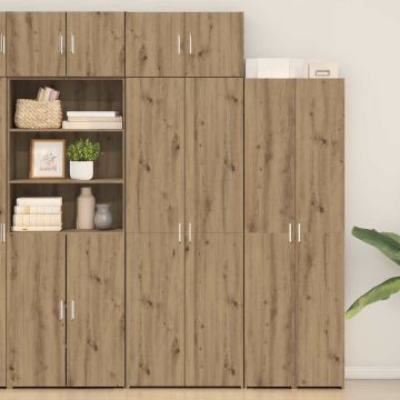 vidaXL Oppbevaringsskap 3 pcs Amatininkų ąžuolas