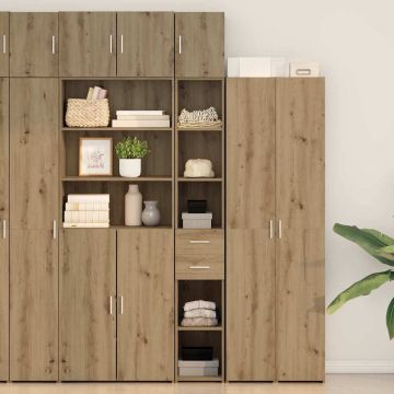 vidaXL Oppbevaringsskap 2 pcs Amatininkų ąžuolas 30 x 42,5 x 225 cm