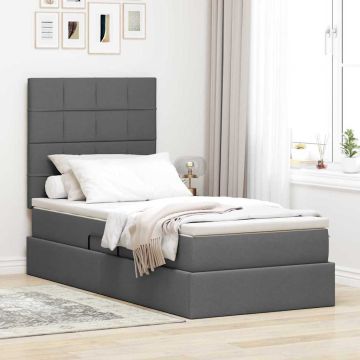 vidaXL Lova su daiktų laikymo vieta ir čiužiniu 100 x 200 cm