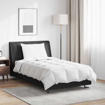 vidaXL Vasaros antklodė su pagalve 2 pcs Balta Plunksna