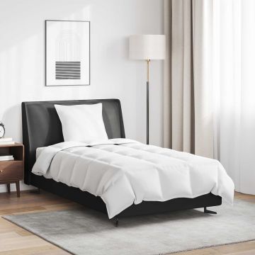 vidaXL Vasaros antklodė su pagalve 2 pcs Balta Plunksna
