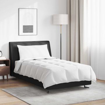 vidaXL 2-in-1 Antklodė su pagalve 2 pcs Balta Plunksna