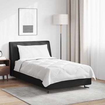 vidaXL Visų sezonų antklodė su pagalve 2 pcs Balta Mikropluoštas