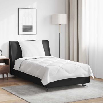 vidaXL Visų sezonų antklodė su pagalve 2 pcs Balta Mikropluoštas