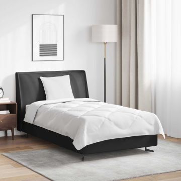 vidaXL Visų sezonų antklodė su pagalve 2 pcs Balta Mikropluoštas
