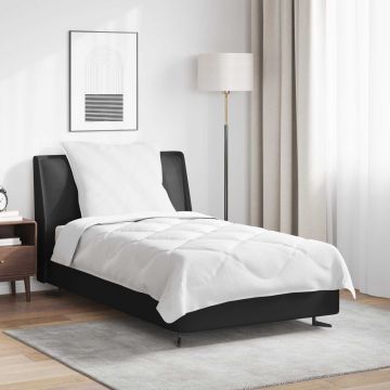 vidaXL Antklodė su pagalve 2 pcs Balta Mikropluoštas