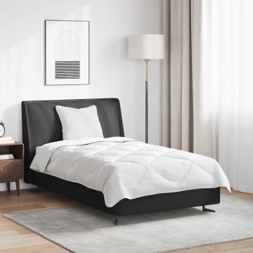 vidaXL Antklodė su pagalve 2 pcs Balta Mikropluoštas