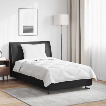 vidaXL Antklodė su pagalve 2 pcs Balta Mikropluoštas
