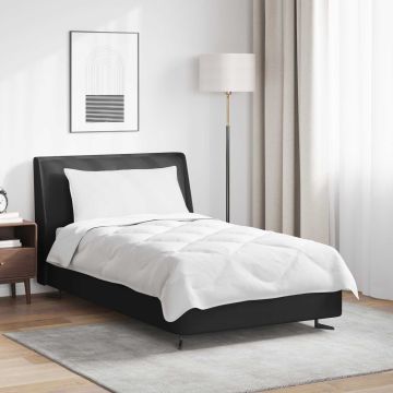 vidaXL Antklodė su pagalve 2 pcs Balta Mikropluoštas