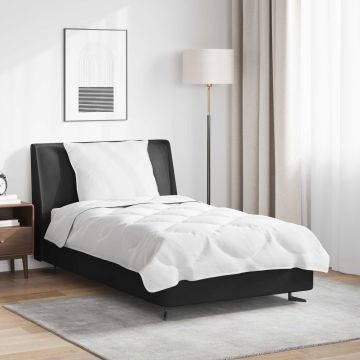 vidaXL Antklodžių rinkinys su pagalve 2 pcs Balta Mikropluoštas