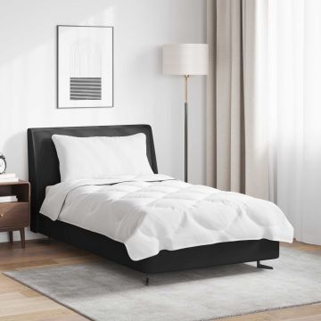 vidaXL Antklodžių rinkinys su pagalve 2 pcs Balta Mikropluoštas
