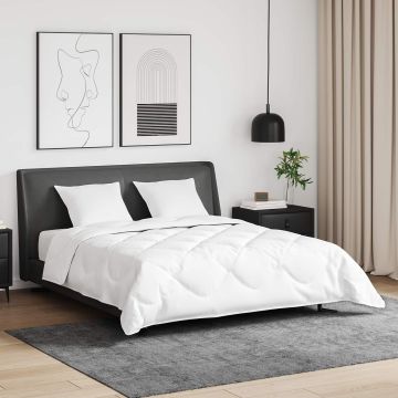 vidaXL Antklodžių rinkinys su pagalve 3 pcs Balta Plunksna
