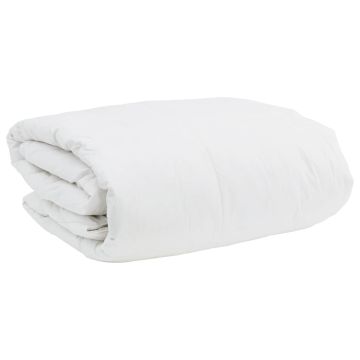 vidaXL Antklodžių rinkinys su pagalve 3 pcs Balta Plunksna