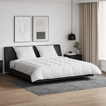 vidaXL Antklodžių rinkinys su pagalve 3 pcs Balta Plunksna