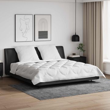 vidaXL Visų sezonų šiltas vizitinės 3 pcs Balta Mikropluoštas