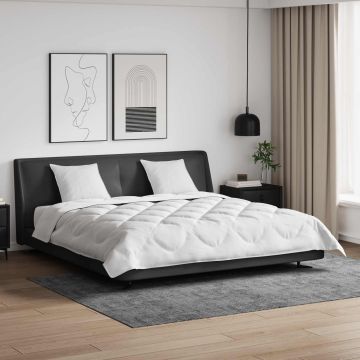 vidaXL Visų sezonų šiltas vizitinės 3 pcs Balta Mikropluoštas