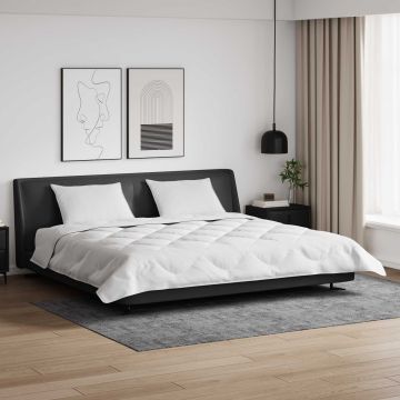 vidaXL Žiemos antklodė su pagalve 3 pcs Balta Mikropluoštas