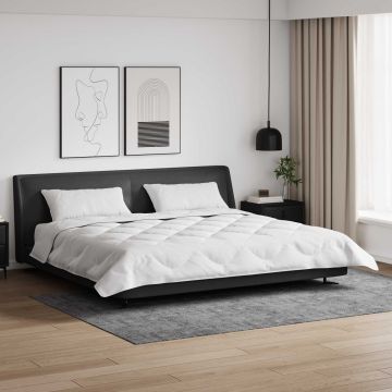 vidaXL Antklodė su pagalvėmis su pagalve 3 pcs Balta