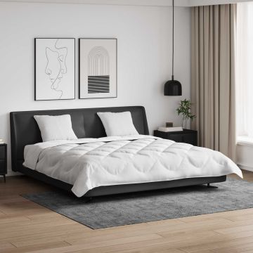 vidaXL Antklodžių rinkinys 3 pcs Balta Mikropluoštas ir pūkų plunksnos