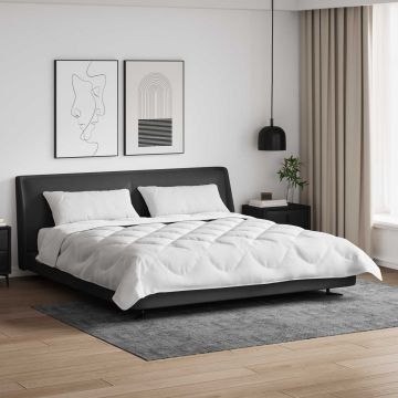 vidaXL Antklodžių rinkinys 3 pcs Balta Mikropluoštas ir pūkų plunksnos