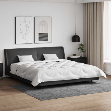 vidaXL Antklodė su pagalvėmis su pagalve 3 pcs Balta Mikropluoštas