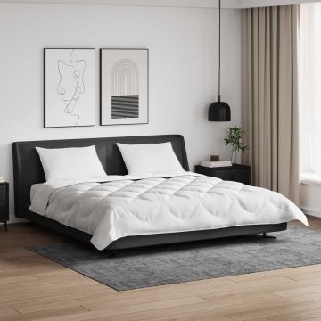 vidaXL Antklodė su pagalvėmis su pagalve 3 pcs Balta Mikropluoštas