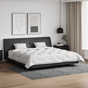 vidaXL Antklodė su pagalve 3 pcs Balta Mikropluoštas