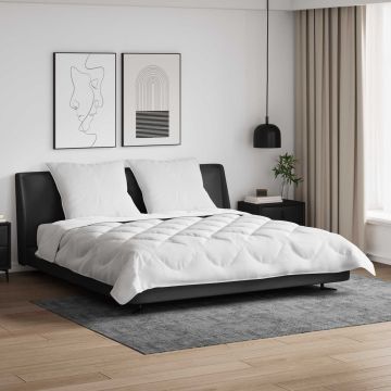 vidaXL Antklodė su pagalve 3 pcs Balta Mikropluoštas