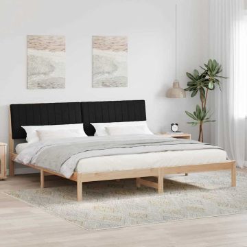 vidaXL Lovos rėmas Ruda 200 x 200 cm Kietos pušies mediena