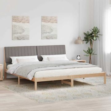 vidaXL Lovos rėmas Ruda 200 x 200 cm Kietos pušies mediena