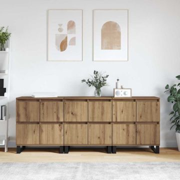 vidaXL Kabalas 3 pcs Amatininkų ąžuolas 60 x 35 x 70 cm