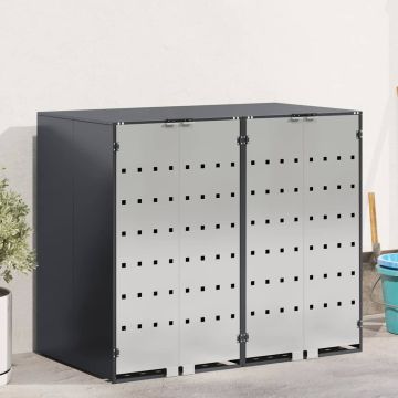 vidaXL Rato konteinerių laikymas 3 konteineriams 340 x 77.5 x 115.5 cm