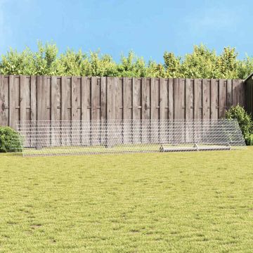 vidaXL Vištų narvas Sidabro 650 x 100 x 85 cm Cinkuota plienas