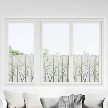 vidaXL Elektrostatinė langų plėvelė Bambuko raštas 90 x 500 cm PVC