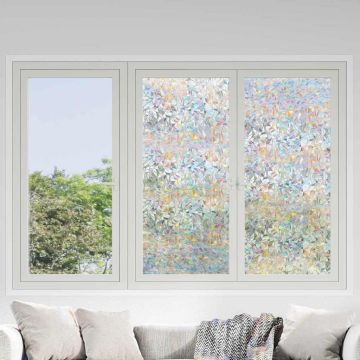 vidaXL Elektrostatinė langų plėvelė Skaidrus 60 x 1000 cm PVC