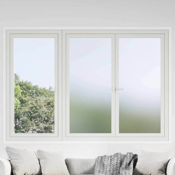 vidaXL Savaime prisiklijuojanti langų plėvelė Frosted Pilka PVC