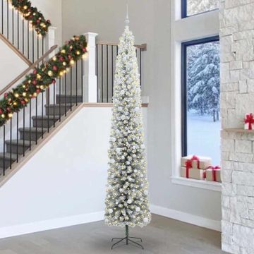 vidaXL Dirbtinė Kalėdų eglutė Žalia 300 cm PVC, plienas ir plastikas