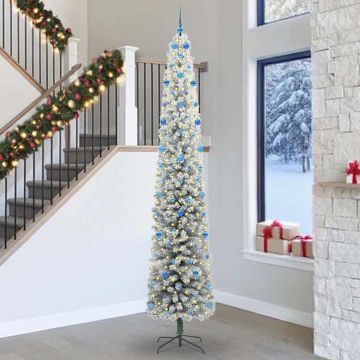 vidaXL Dirbtinė Kalėdų eglutė Žalia 300 cm PVC, plienas ir plastikas