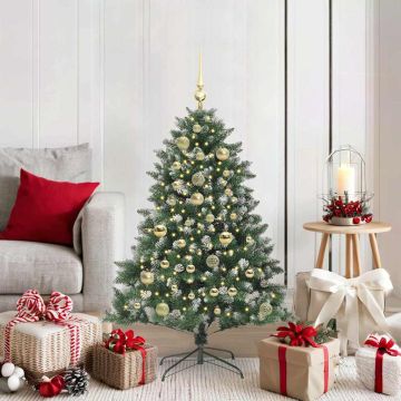vidaXL Dirbtinė Kalėdų eglutė Žalia 120 cm PVC, plastikas ir plienas