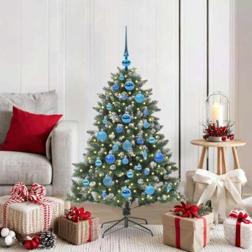 vidaXL Dirbtinė Kalėdų eglutė Žalia 120 cm PVC, plastikas ir plienas