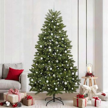 vidaXL Dirbtinė Kalėdų eglutė su 300 LED Žalia 240 cm PVC ir metalas