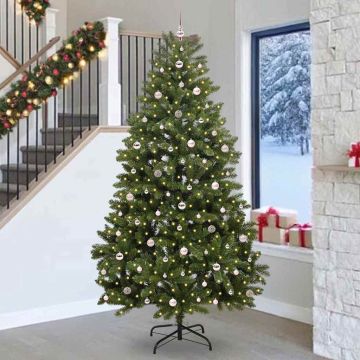 vidaXL Dirbtinė Kalėdų eglutė su 300 LED Žalia 270 cm PVC ir metalas