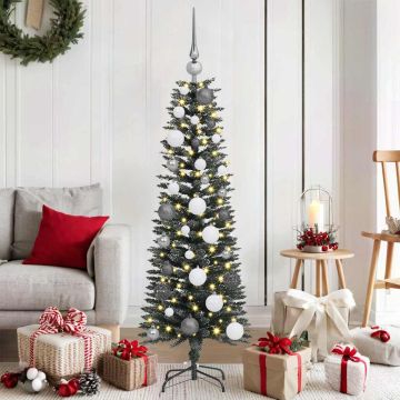 vidaXL Dirbtinė Kalėdų eglutė Žalia 120 cm PVC, plastikas ir plienas