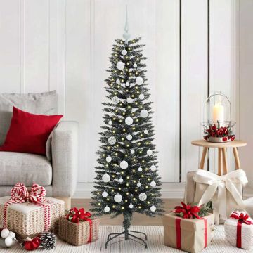 vidaXL Dirbtinė Kalėdų eglutė Žalia 120 cm PVC, plastikas ir plienas