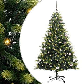 vidaXL Dirbtinė sulankstoma Kalėdų eglutė su 150 LED lemputių 150 cm