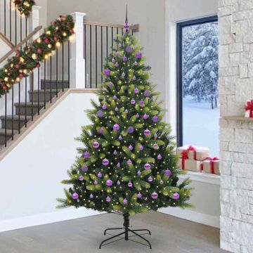 vidaXL Dirbtinis sulankstomas Kalėdų medis su 300 LED Žalia 240 cm