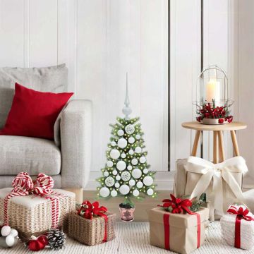 vidaXL Kalėdų eglutė su 150 LED s stovu Žalia 65 cm PE
