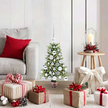 vidaXL Kalėdų eglutė su 150 LED s stovu Žalia 65 cm PE