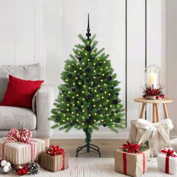 vidaXL Kalėdų eglutė su 150 LED s stovu Žalia 120 cm PE