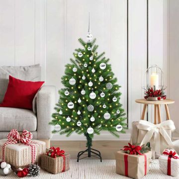 vidaXL Kalėdų eglutė su 150 LED s stovu Žalia 120 cm PE